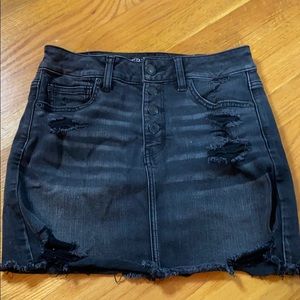 BLACK denim skirt